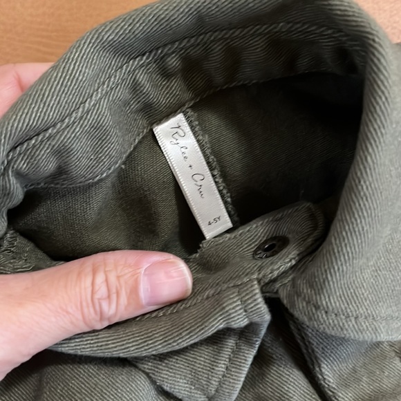 Rylee + Cru Olive Jumpsuit 4-5 - Picture 2 of 3